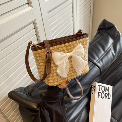 Promoción de vacaciones de verano Mujeres de moda Daisy Bucket Bolso de hombro con logotipo personalizado