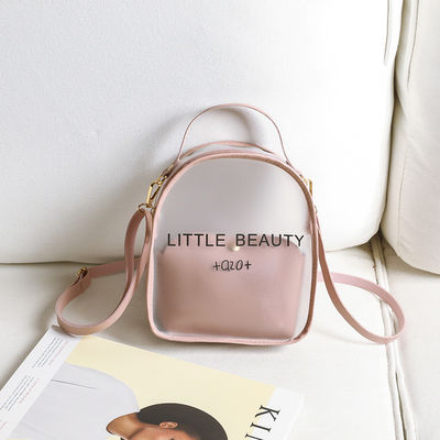 Género Mujeres transparente impermeable Mochila pequeña aceptable para personalización
