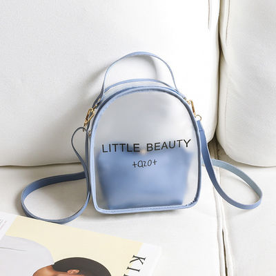 Género Mujeres transparente impermeable Mochila pequeña aceptable para personalización