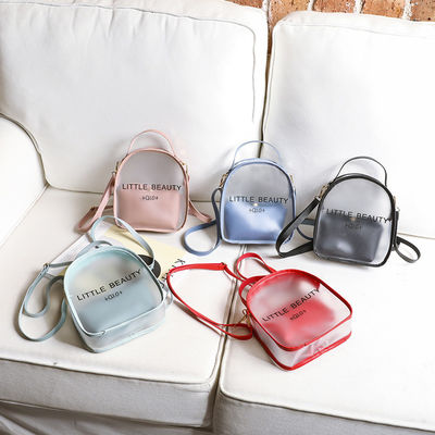 Género Mujeres transparente impermeable Mochila pequeña aceptable para personalización