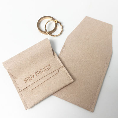 Bolso de joyería de terciopelo plegado pequeño La solución perfecta para el embalaje de joyas personalizadas