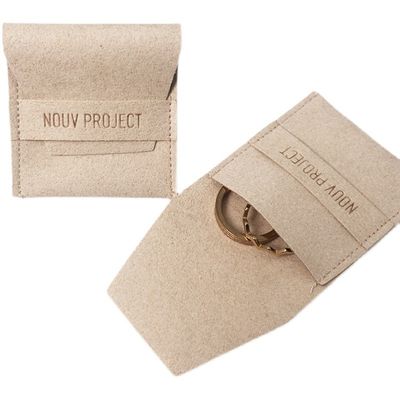 Bolso de joyería de terciopelo plegado pequeño La solución perfecta para el embalaje de joyas personalizadas