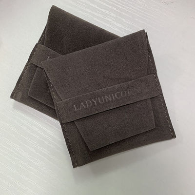 Bolso de joyería de terciopelo plegado pequeño La solución perfecta para el embalaje de joyas personalizadas