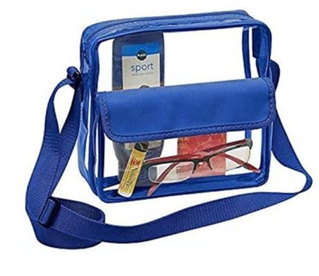 Logotipo personalizado Claros Rojo DST Estadio Bolso de Mensajero Crossbody con Correa de Bordado Tejido