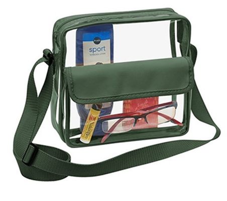 Logotipo personalizado Claros Rojo DST Estadio Bolso de Mensajero Crossbody con Correa de Bordado Tejido