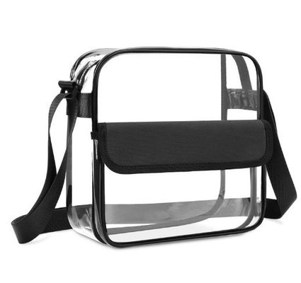 Logotipo personalizado Claros Rojo DST Estadio Bolso de Mensajero Crossbody con Correa de Bordado Tejido