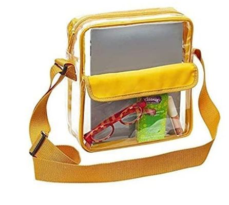Logotipo personalizado Claros Rojo DST Estadio Bolso de Mensajero Crossbody con Correa de Bordado Tejido