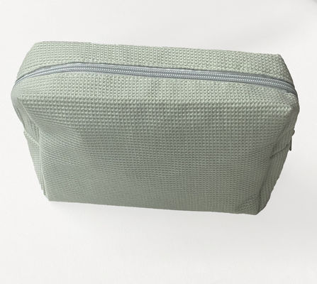 Bolso de maquillaje personalizado con logotipo privado de corduroy a rayas para mujeres con el estilo más moderno