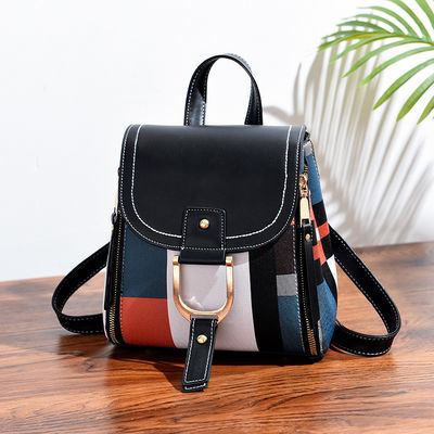 2022 Mujeres Mochila Estudiantes Moda Mujeres Mochila pequeña con material principal PU
