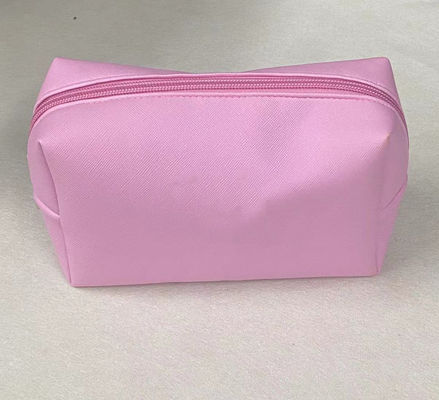 Bolso de maquillaje cosmético de algodón Pu de color mixto Bolso de lavado de polvo en blanco con color personalizado