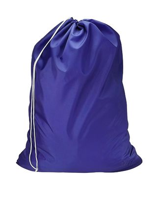 Bolsa de lavandería de nylon de poliéster con cuerda de dibujo de color personalizada para almacenamiento en el hogar y a granel