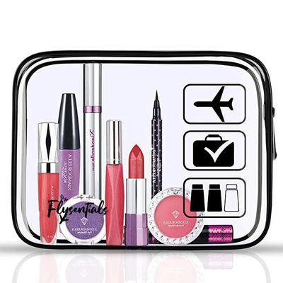 El bolso cosmético de plástico de PVC transparente con logotipo personalizado es aceptado
