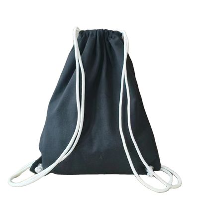 Logotipo personalizado patrón de algodón lienzo de tira de la mochila de mochila para zapatillas de baloncesto