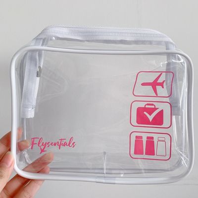 El bolso cosmético de plástico de PVC transparente con logotipo personalizado es aceptado