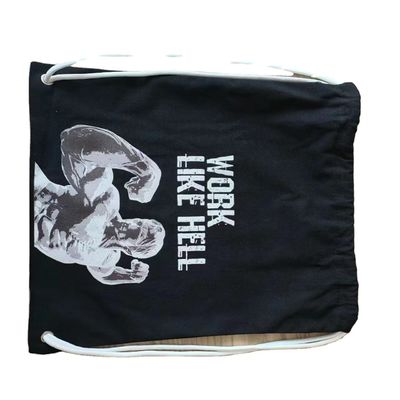 Logotipo personalizado patrón de algodón lienzo de tira de la mochila de mochila para zapatillas de baloncesto