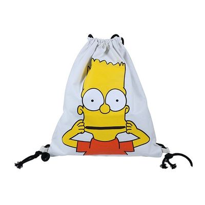 Logotipo personalizado patrón de algodón lienzo de tira de la mochila de mochila para zapatillas de baloncesto