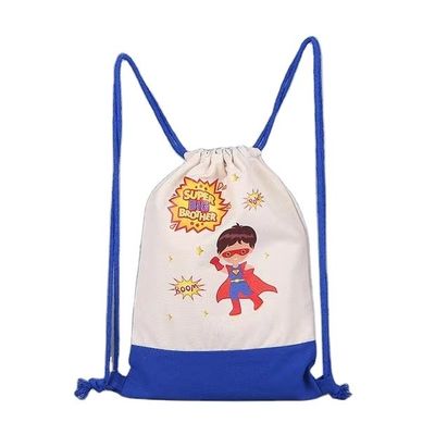 Logotipo personalizado patrón de algodón lienzo de tira de la mochila de mochila para zapatillas de baloncesto