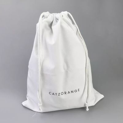 Bolso de cordón de algodón Twill ecológico para embalaje de regalo de joyas de color personalizado