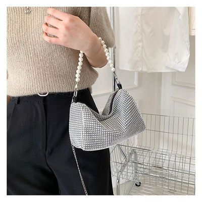 Bolso pequeño Bling Diamond Crossbody con patrón de leopardo y el último estilo de moda