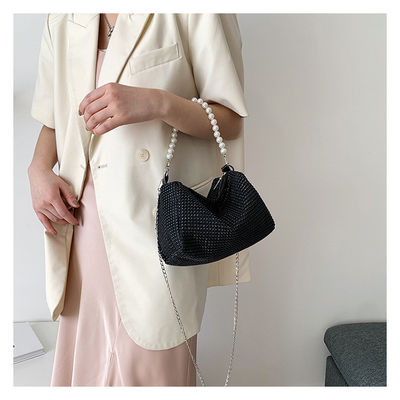 Bolso pequeño Bling Diamond Crossbody con patrón de leopardo y el último estilo de moda