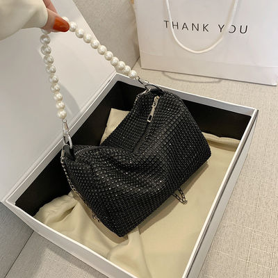 Bolso pequeño Bling Diamond Crossbody con patrón de leopardo y el último estilo de moda
