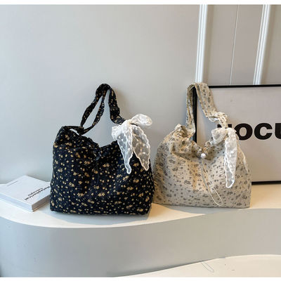 Bolso de hombro de paja y encaje de moda sencilla para damas Bolso de brazalete de gran capacidad