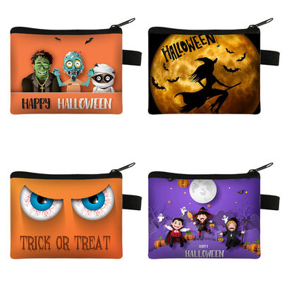 2024 Halloween Cartoon Purse Cartera portátil para niños pequeña con diseño impreso