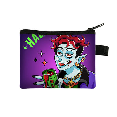 2024 Halloween Cartoon Purse Cartera portátil para niños pequeña con diseño impreso