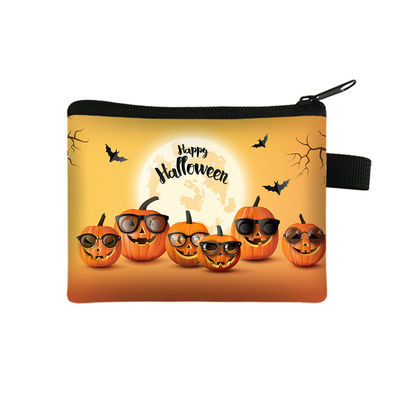 2024 Halloween Cartoon Purse Cartera portátil para niños pequeña con diseño impreso