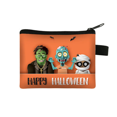 2024 Halloween Cartoon Purse Cartera portátil para niños pequeña con diseño impreso