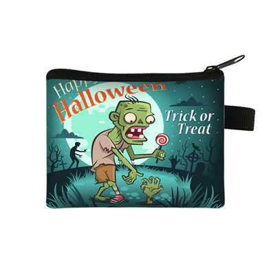 2024 Halloween Cartoon Purse Cartera portátil para niños pequeña con diseño impreso