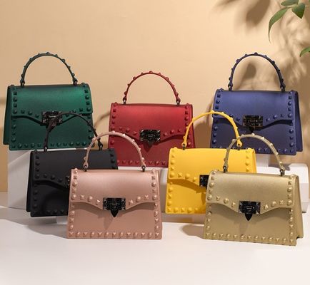 Bolso de jalea de lujo de 2022 Bolso de hombro de PVC de última moda con cierre de cremallera