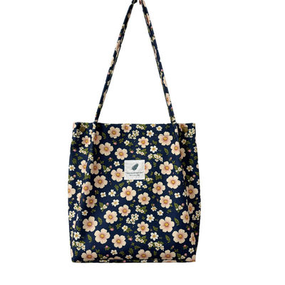 Bolso de corduroy de cierre abierto Perfecto para las necesidades de oficina, escuela, compras y viajes de las mujeres.