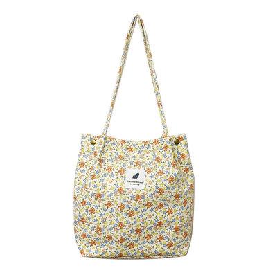 Bolso de corduroy de cierre abierto Perfecto para las necesidades de oficina, escuela, compras y viajes de las mujeres.