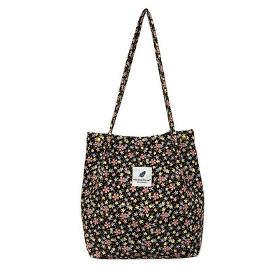 Bolso de corduroy de cierre abierto Perfecto para las necesidades de oficina, escuela, compras y viajes de las mujeres.