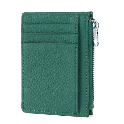 Logotipo personalizado aceptado más nuevo bolsillo delantero minimalista portador de tarjeta de cartera RFID para hombres