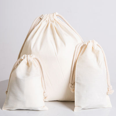 Saco de polvo de algodón natural con tela impermeable para el embalaje de carritos de bolsas escolares