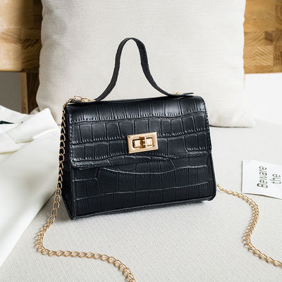 Bolso de mano de color crocodilo personalizado con cierre de cremallera y diseño de lujo