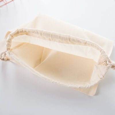 Saco de polvo de algodón natural con tela impermeable para el embalaje de carritos de bolsas escolares