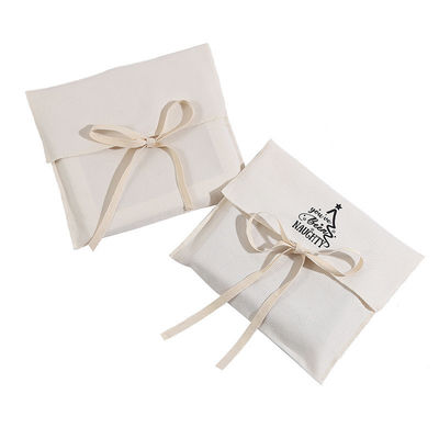 Bolsa de envolvente de algodón impresa con logotipo personalizado ecológico para bolsas de polvo de envolvente orgánico