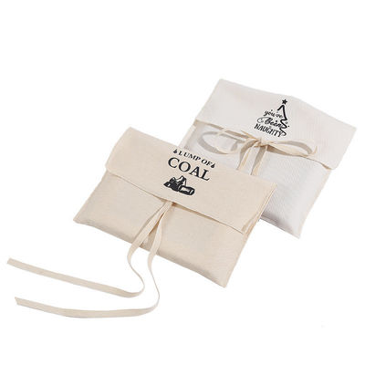 Bolsa de envolvente de algodón impresa con logotipo personalizado ecológico para bolsas de polvo de envolvente orgánico