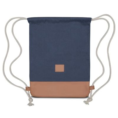 Bolso de cordón de tela de algodón de bucle blando para gimnasio y actividades al aire libre