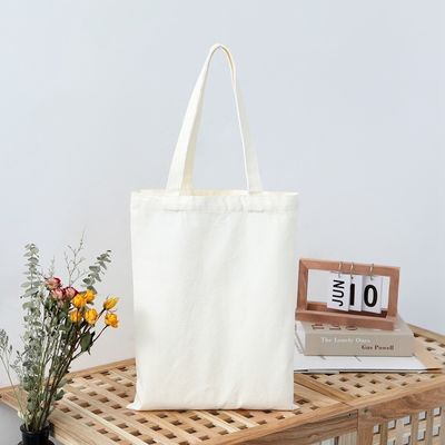 Material de revestimiento lienzo cálido reciclado de algodón simple bolsa de compras de publicidad bolsa para la promoción