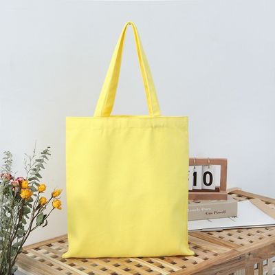 Material de revestimiento lienzo cálido reciclado de algodón simple bolsa de compras de publicidad bolsa para la promoción