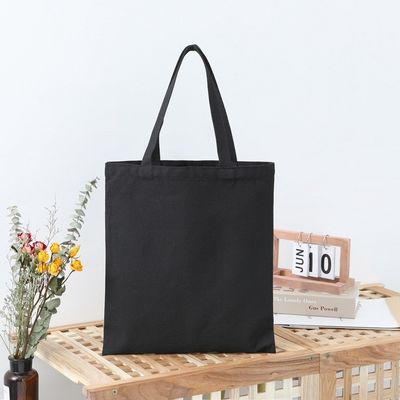 Material de revestimiento lienzo cálido reciclado de algodón simple bolsa de compras de publicidad bolsa para la promoción