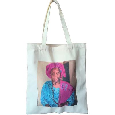 Material de revestimiento lienzo cálido reciclado de algodón simple bolsa de compras de publicidad bolsa para la promoción