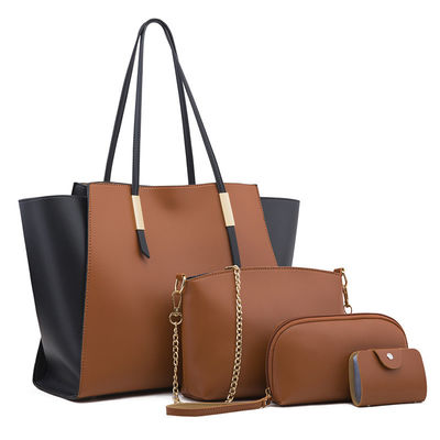 Logotipo personalizado de moda bolsa simple para madres bolsa portátil de tres piezas para moda
