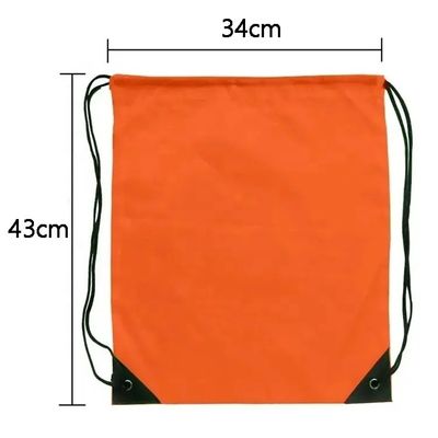 Cerradura de cuerdas de poliéster de nylon patrón geométrico mochila de tira de cuerdas para gimnasio y viajes