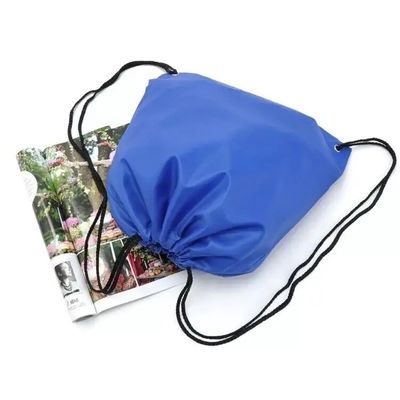 Cerradura de cuerdas de poliéster de nylon patrón geométrico mochila de tira de cuerdas para gimnasio y viajes