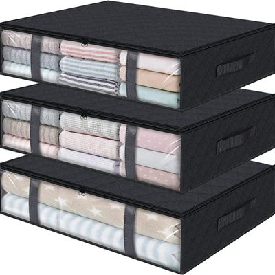 Logotipo personalizado aceptado bajo ropa de cama Cajas de almacenamiento Personalizar su solución de almacenamiento